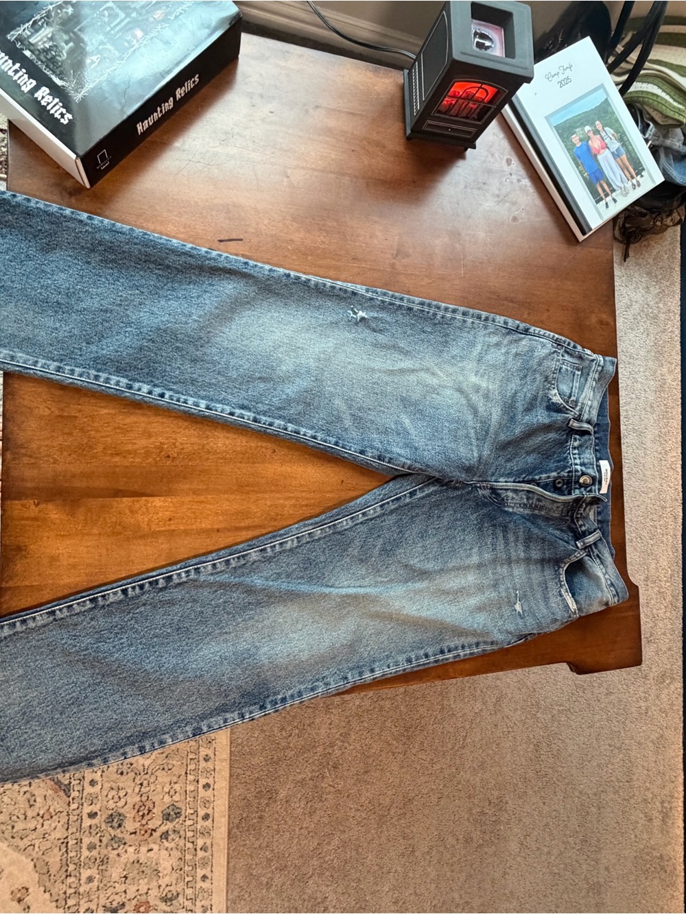 Moussy Vintage Light Blue Straight Leg Jeans